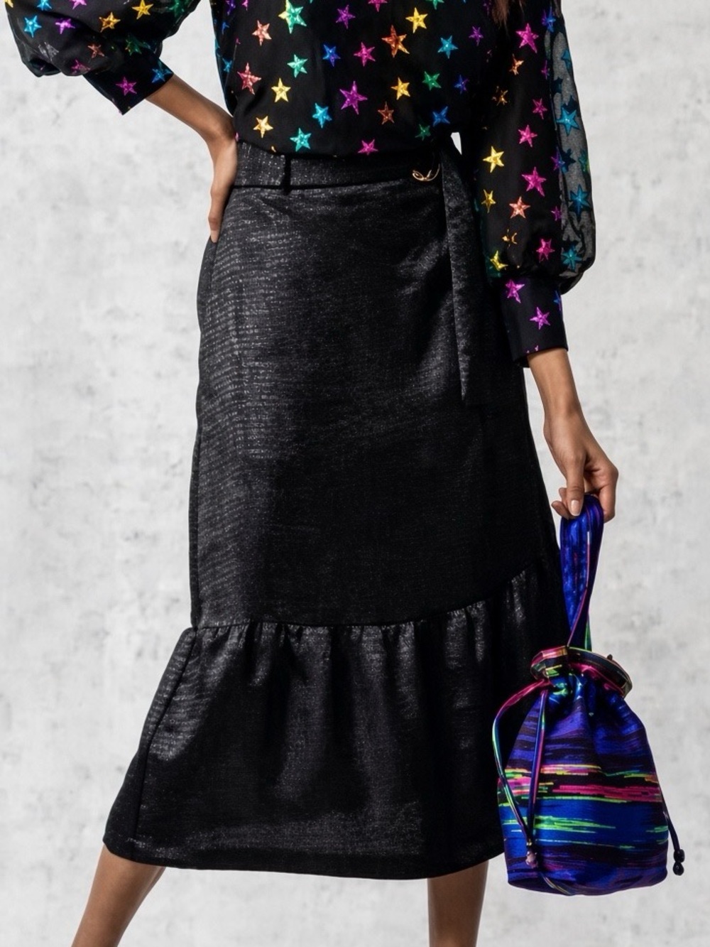 Emily Lovelock Margaret Skirt - Black: US Size 8-10/UK Size 12.